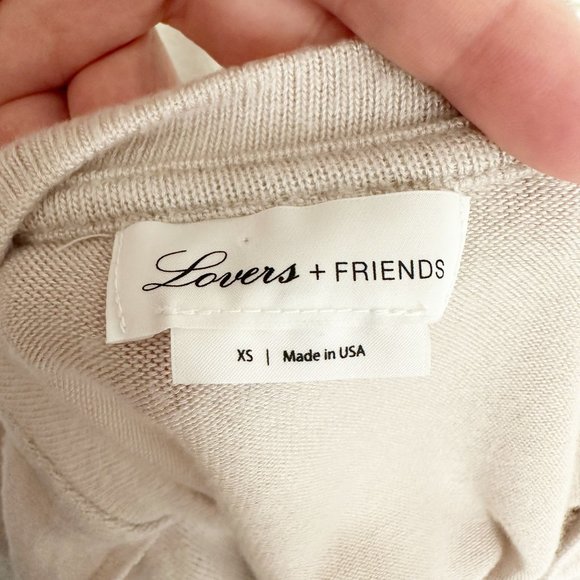 Lovers + Friends Slouchy Sweatshirt in Cream Beige - Picture 6 of 9